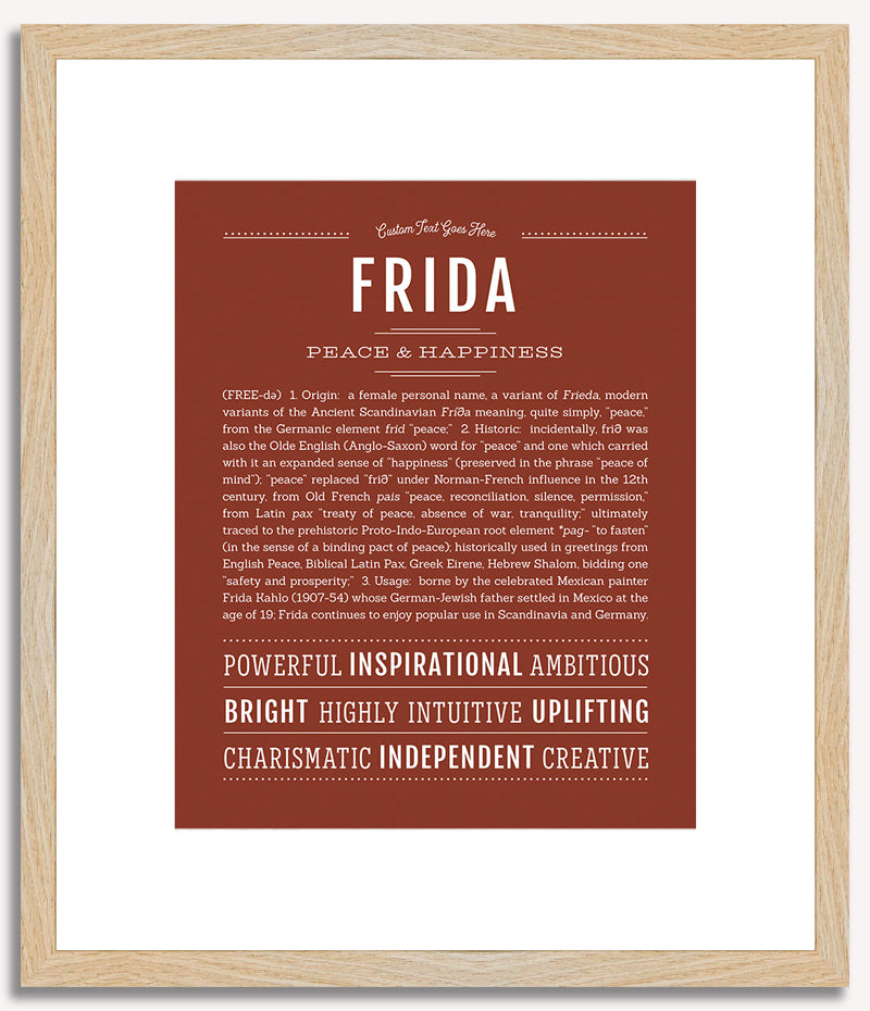 Frida | Name Art Print