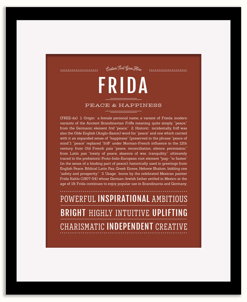 Frida | Name Art Print