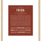 Frida | Name Art Print