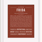 Frida | Name Art Print