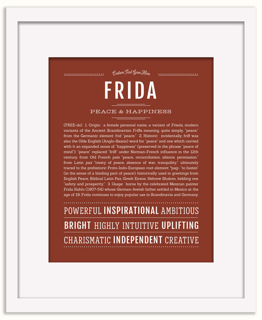Frida | Name Art Print