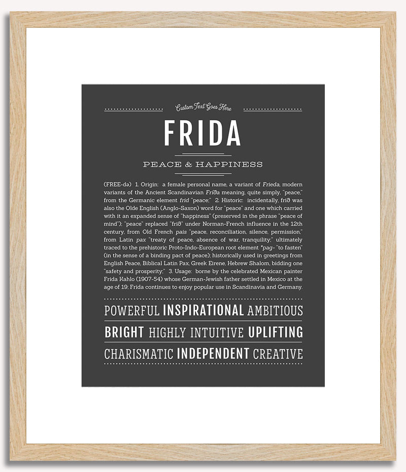 Frida | Name Art Print