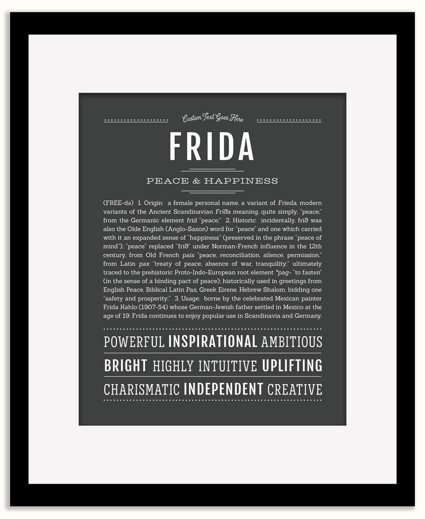 Frida | Name Art Print