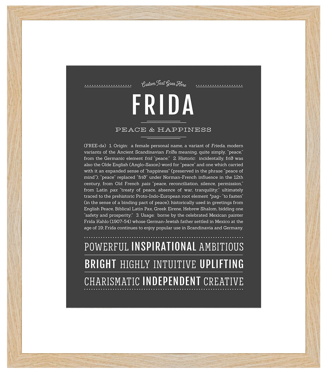 Frida | Name Art Print