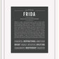 Frida | Name Art Print