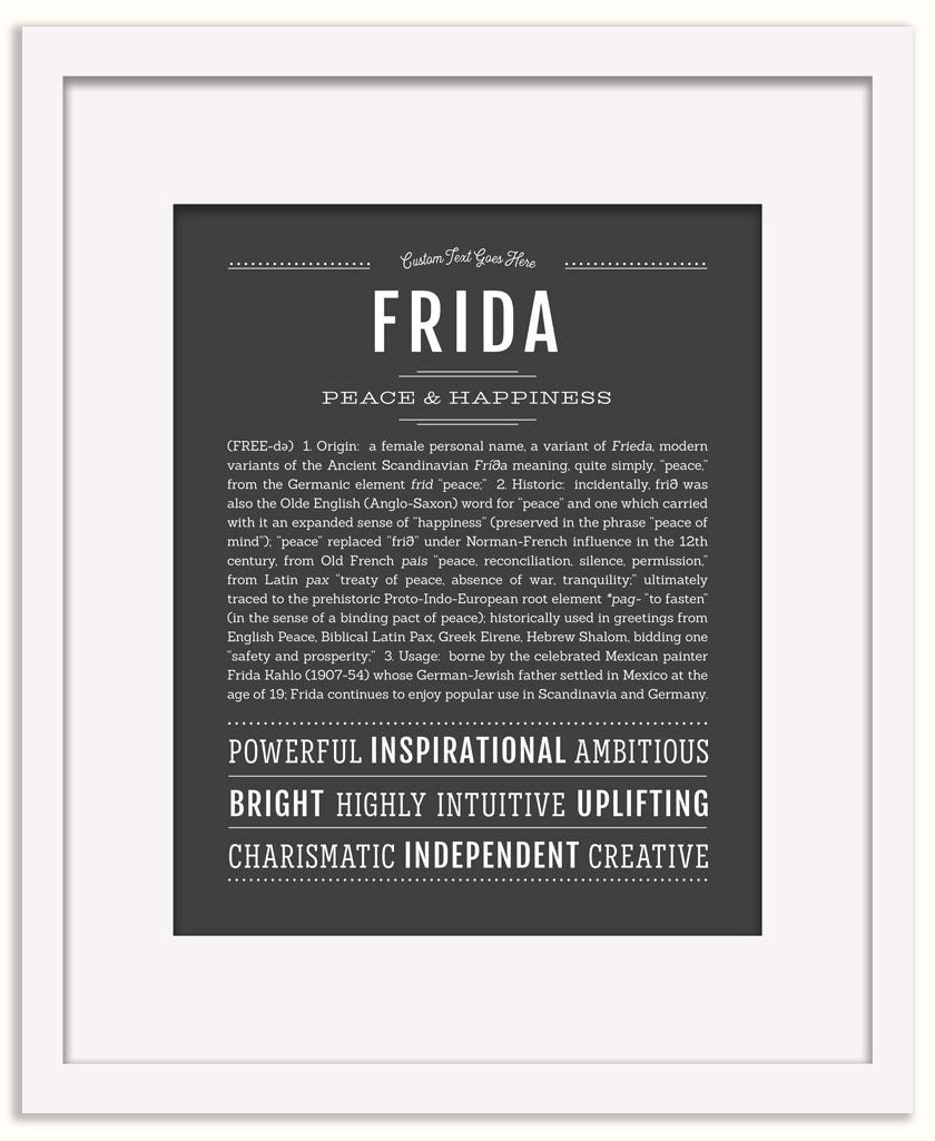 Frida | Name Art Print