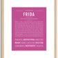 Frida | Name Art Print