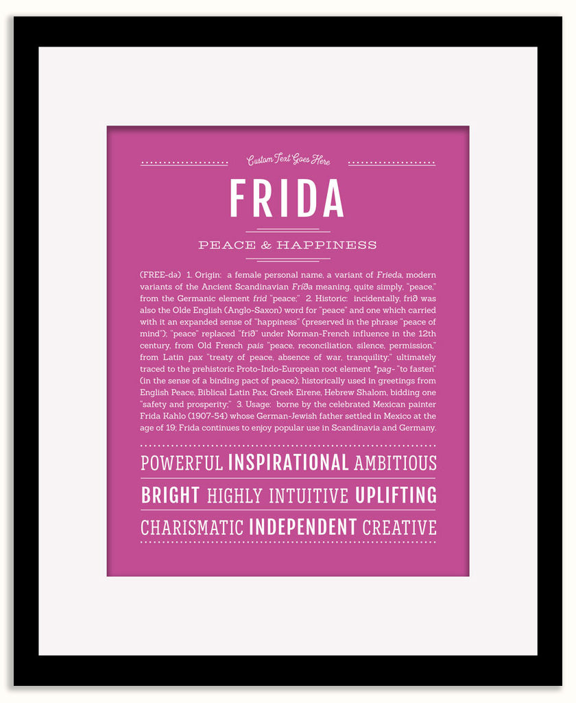 Frida | Name Art Print