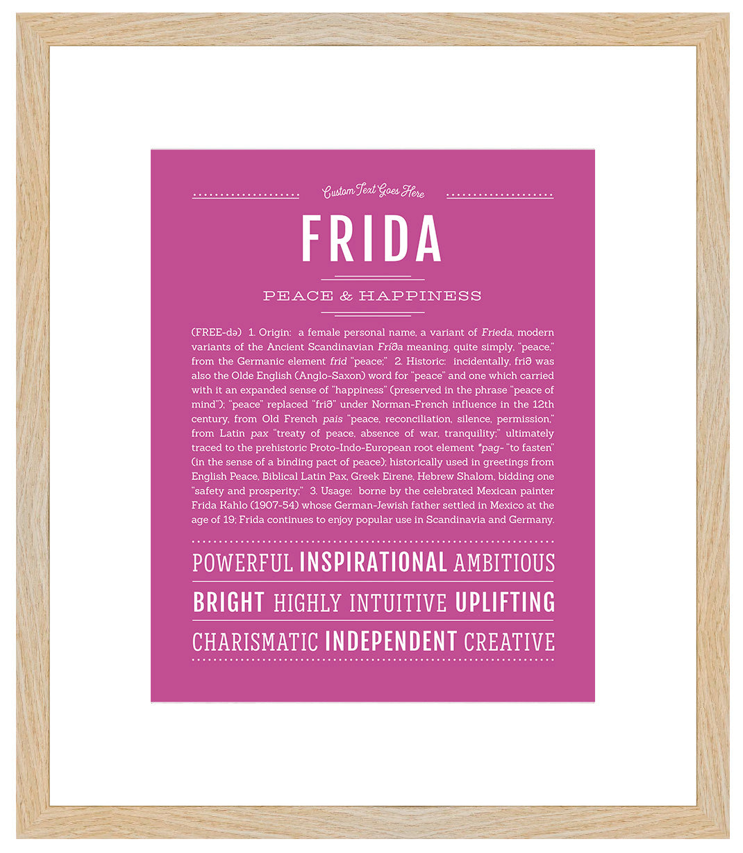 Frida | Name Art Print