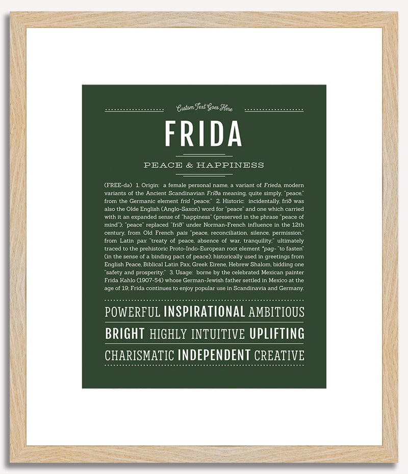 Frida | Name Art Print