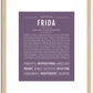 Frida | Name Art Print