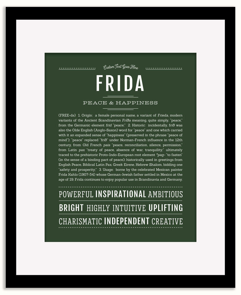 Frida | Name Art Print