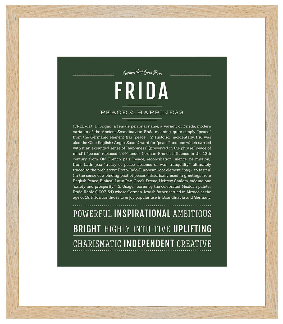 Frida | Name Art Print