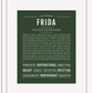 Frida | Name Art Print