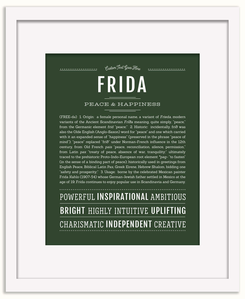 Frida | Name Art Print