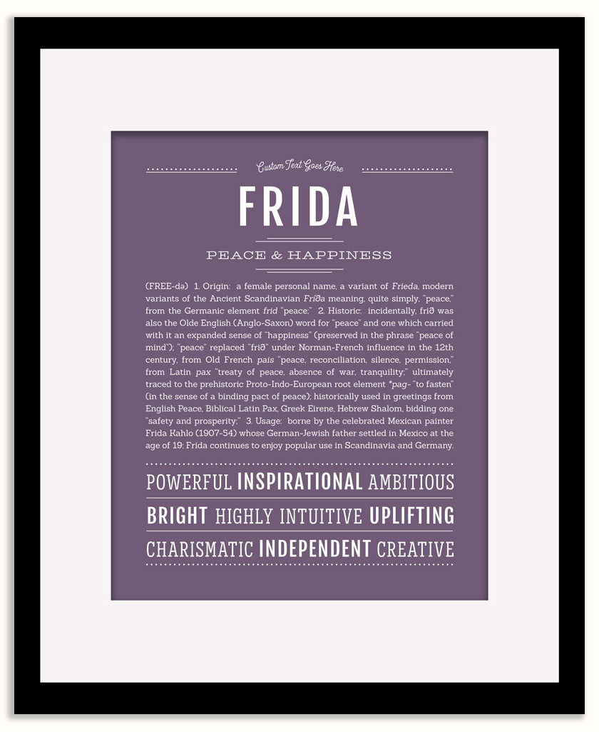 Frida | Name Art Print