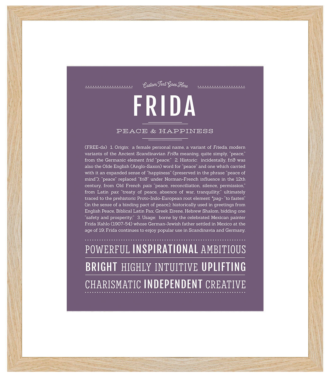 Frida | Name Art Print