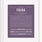 Frida | Name Art Print