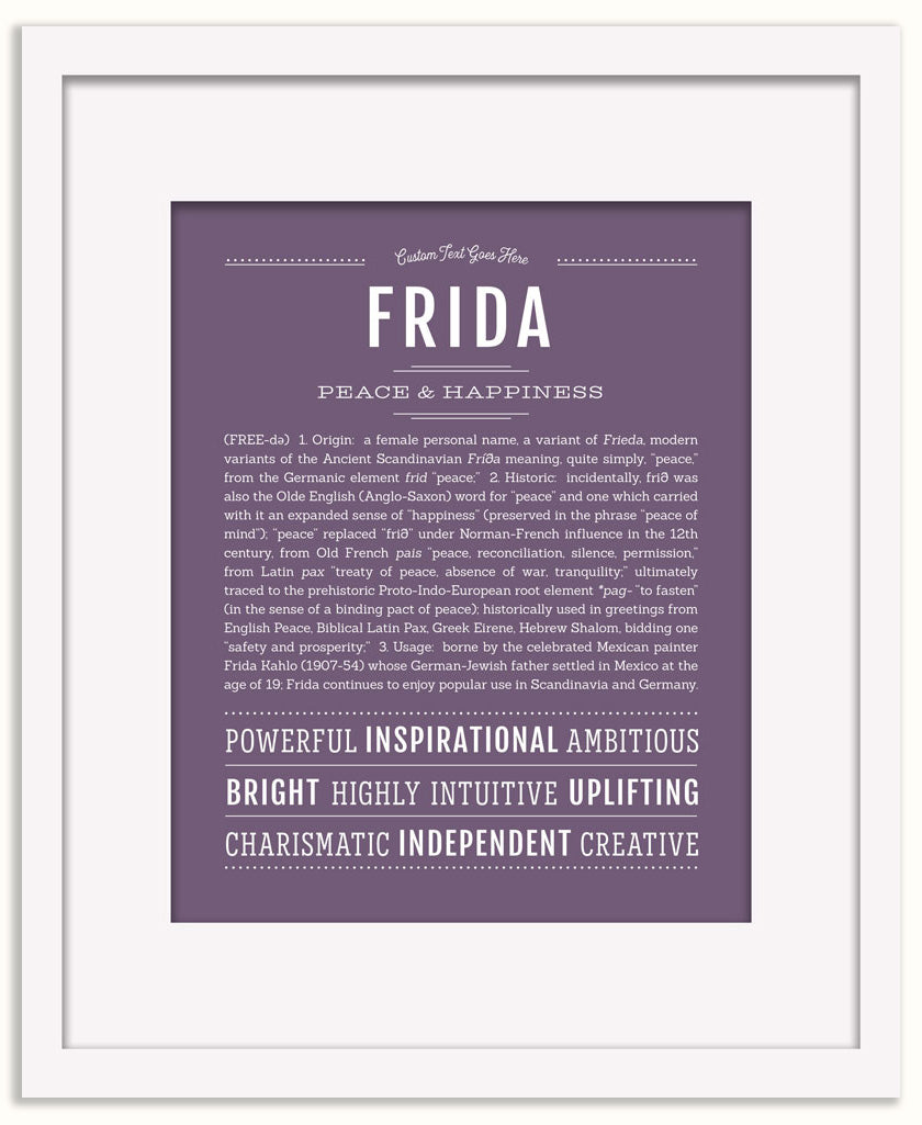 Frida | Name Art Print