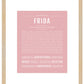 Frida | Name Art Print