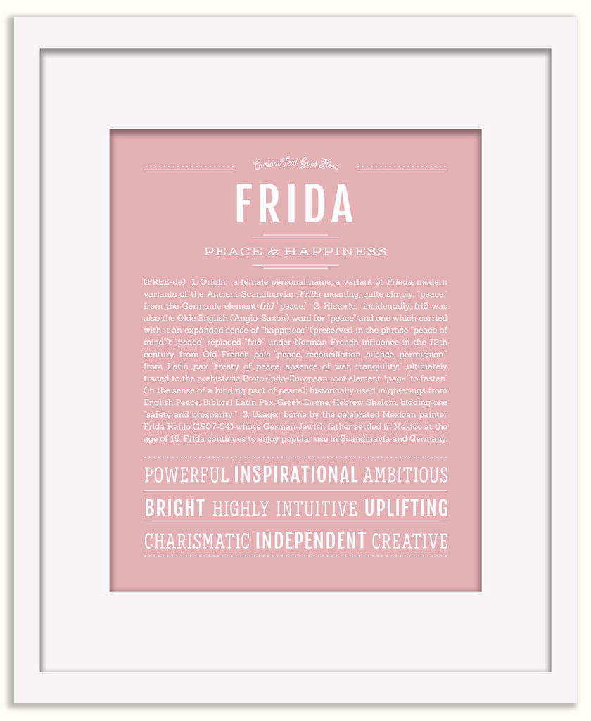 Frida | Name Art Print