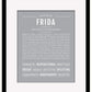 Frida | Name Art Print