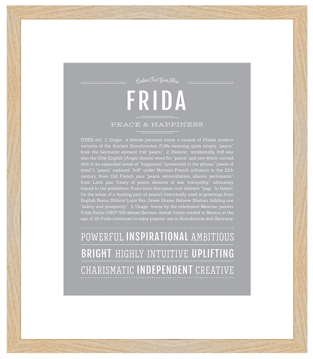 Frida | Name Art Print