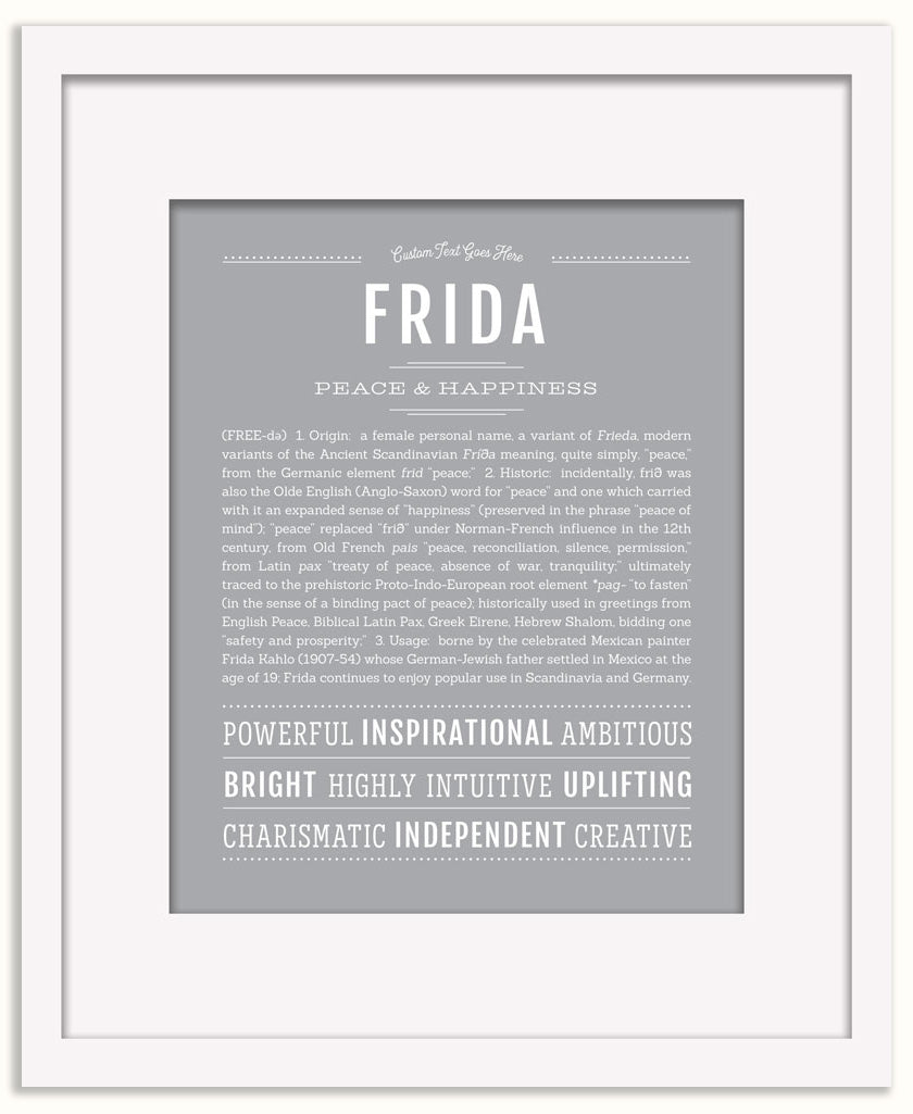 Frida | Name Art Print