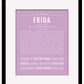 Frida | Name Art Print