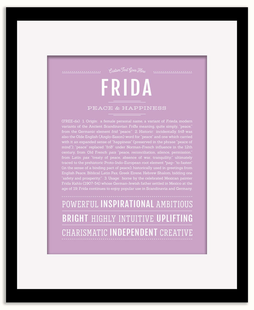 Frida | Name Art Print