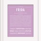 Frida | Name Art Print