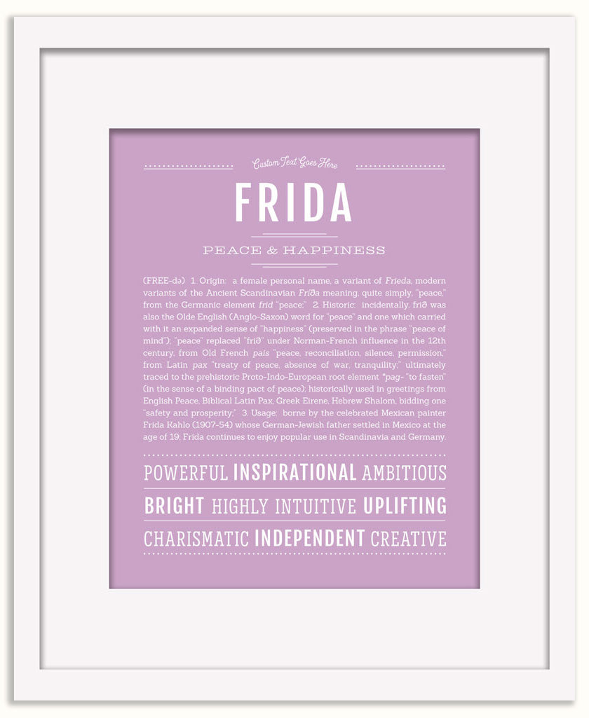Frida | Name Art Print