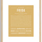 Frida | Name Art Print