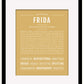 Frida | Name Art Print