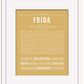 Frida | Name Art Print