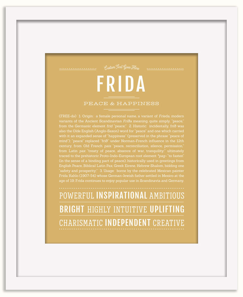 Frida | Name Art Print