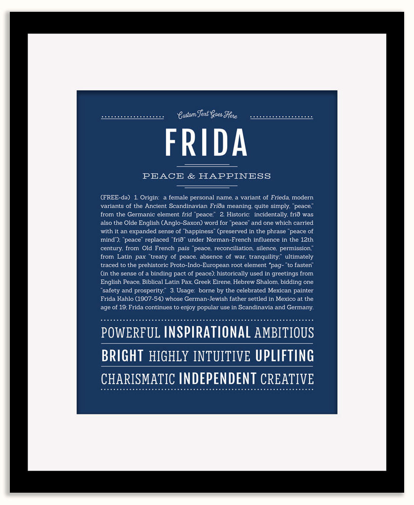 Frida | Name Art Print