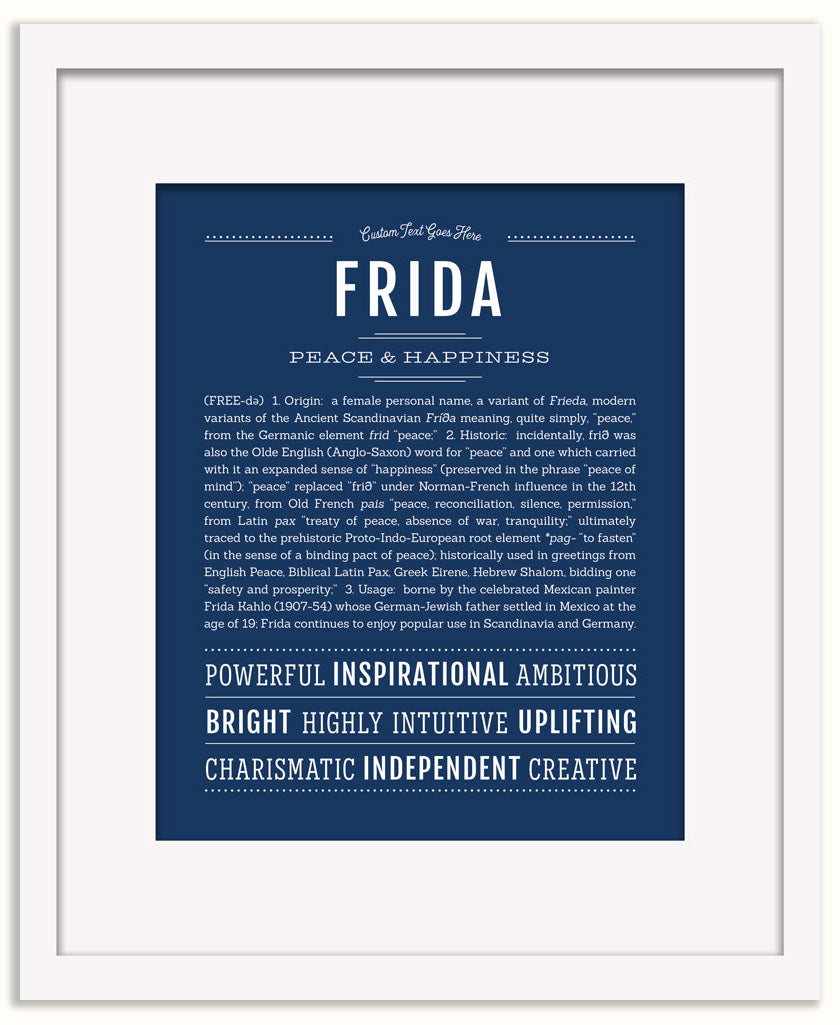 Frida | Name Art Print