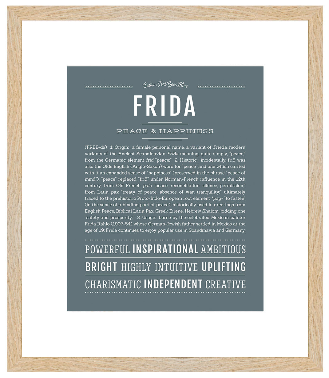 Frida | Name Art Print