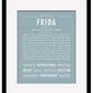 Frida | Name Art Print