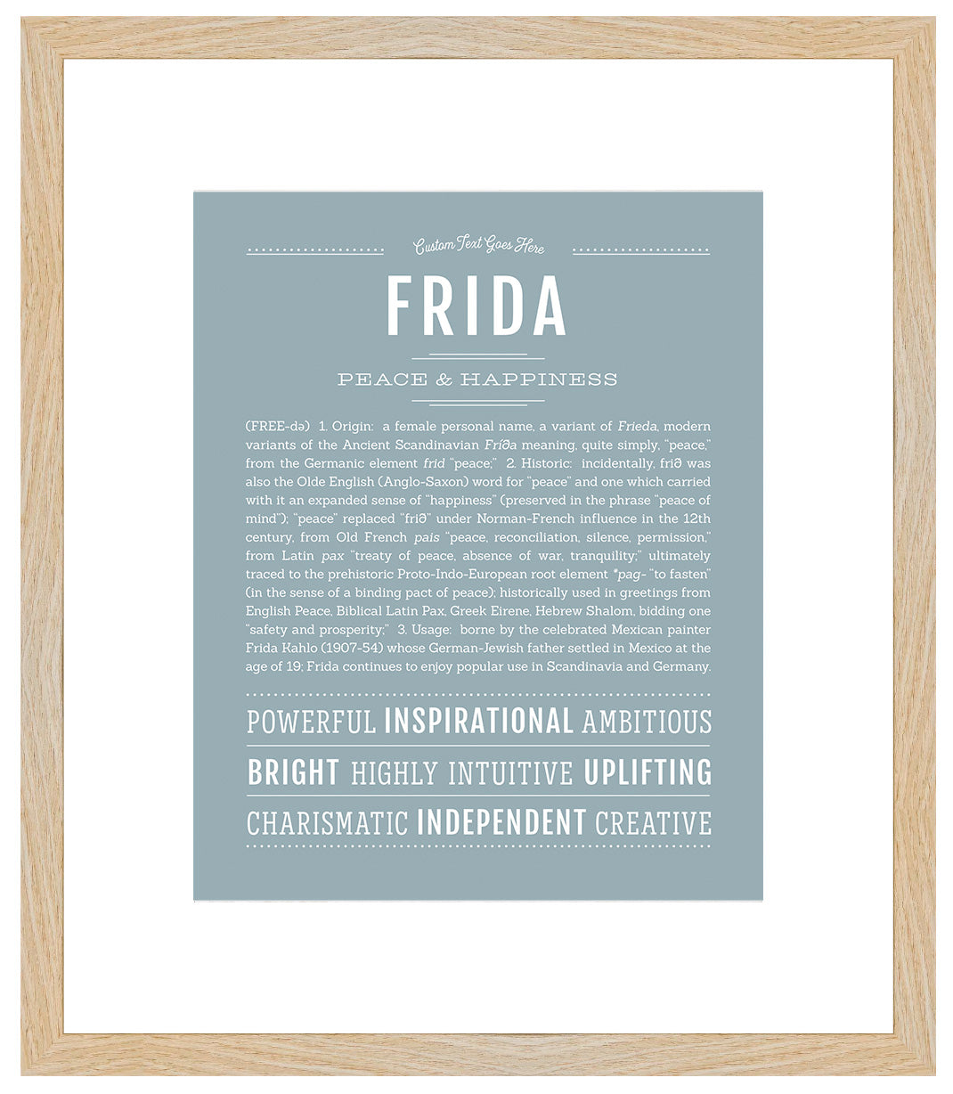 Frida | Name Art Print