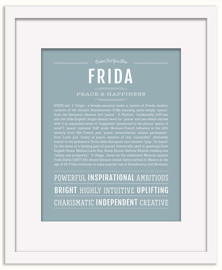 Frida | Name Art Print