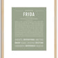 Frida | Name Art Print