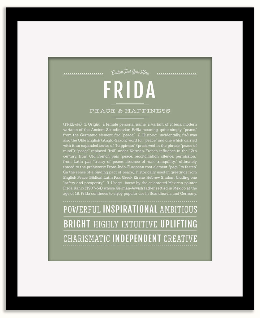 Frida | Name Art Print