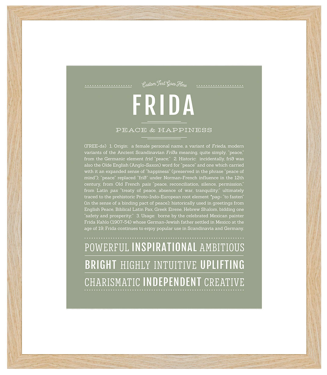 Frida | Name Art Print