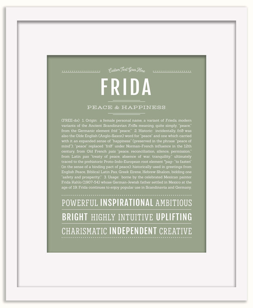 Frida | Name Art Print