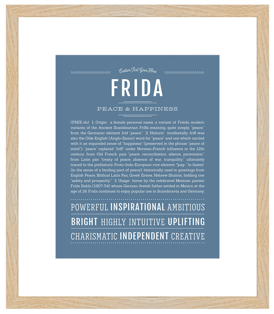 Frida | Name Art Print