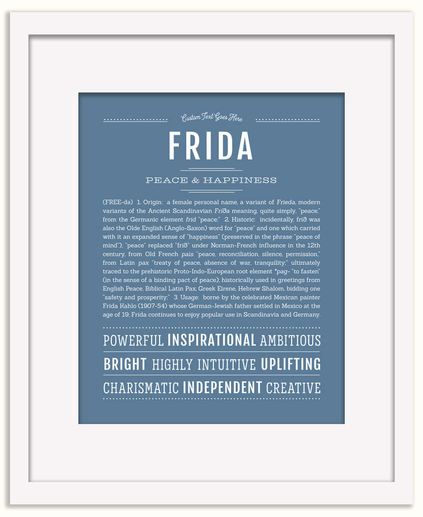 Frida | Name Art Print