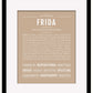 Frida | Name Art Print