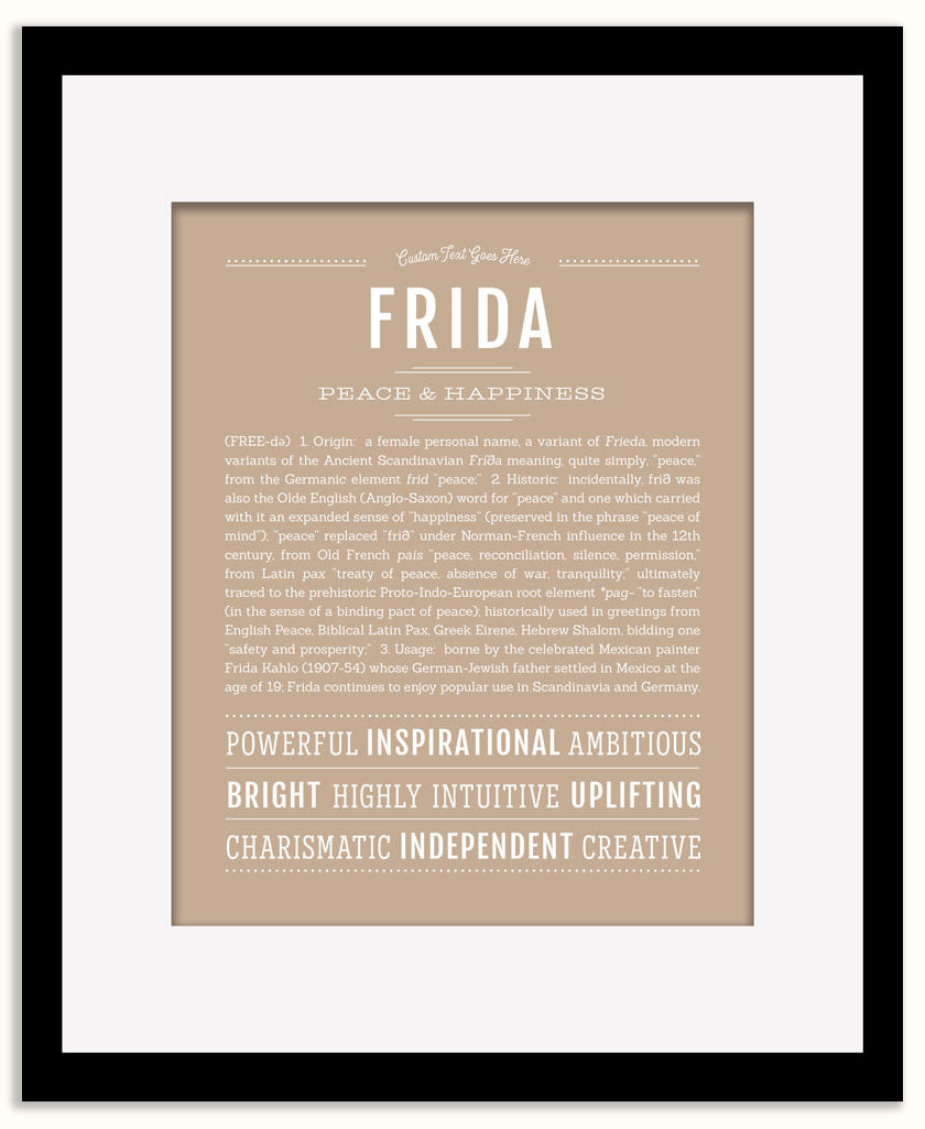 Frida | Name Art Print